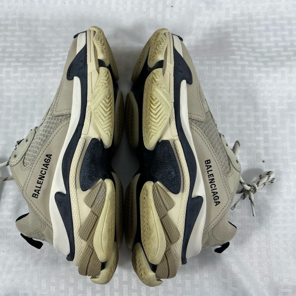 Balenciaga Triple S Beige Black Women’s 39 | Chunky Dad Shoes w/Dustie&laces - Picture 6 of 11